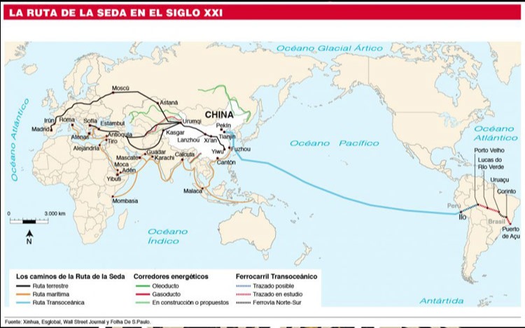 Uruguay se convirtió en el primer país del Atlántico Sur en sumarse a la "Nueva Ruta de la Seda"